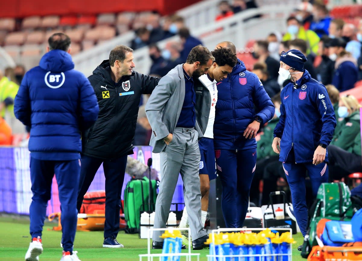 Gareth Southgate spoke to Trent Alexander-Arnold before leaving him out of England’s Nations League match against Germany (Lindsey Parnaby/PA) (PA Archive)