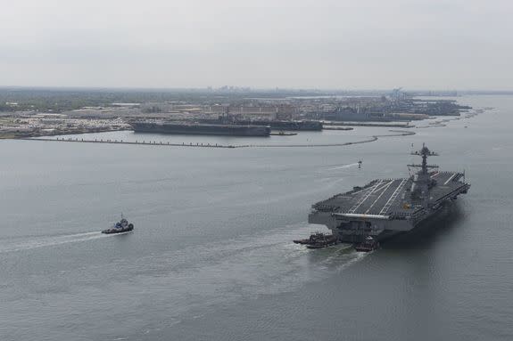 Norfolk Naval Base, the largest in the world, is experiencing flooding from sea level rise.