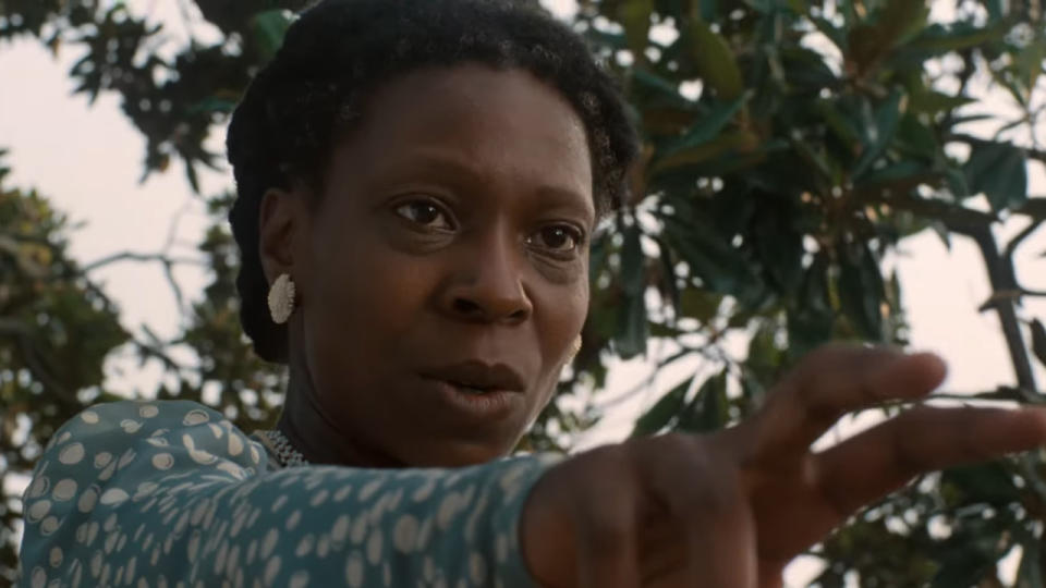 Whoopi Goldberg cursing Albert in The Color Purple.