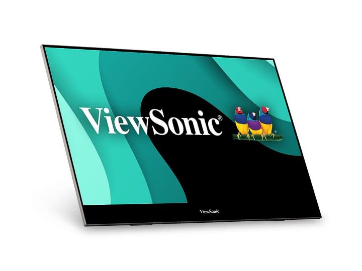 The ViewSonic 15.6-inch VX1655 4K OLED monitor against a white background.