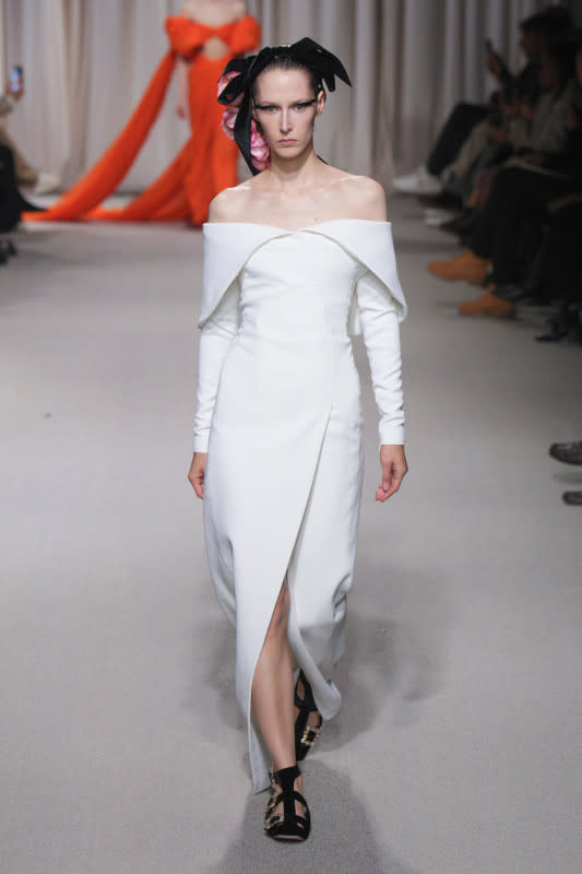 Giambattista Valli Opts for Bare Shoulders and Big Skirts for