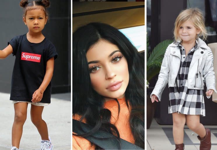Kylie Jenner made her nieces personalised Kylie Cosmetics items.