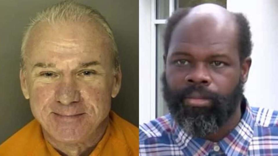 Bobby Paul Edwards (left) is currently serving a 10-year prison sentence for enslaving John Christopher Smith (right) from 2009 to 2014 at a South Carolina restaurant. (Photos by Horry County Jail and WPDE)