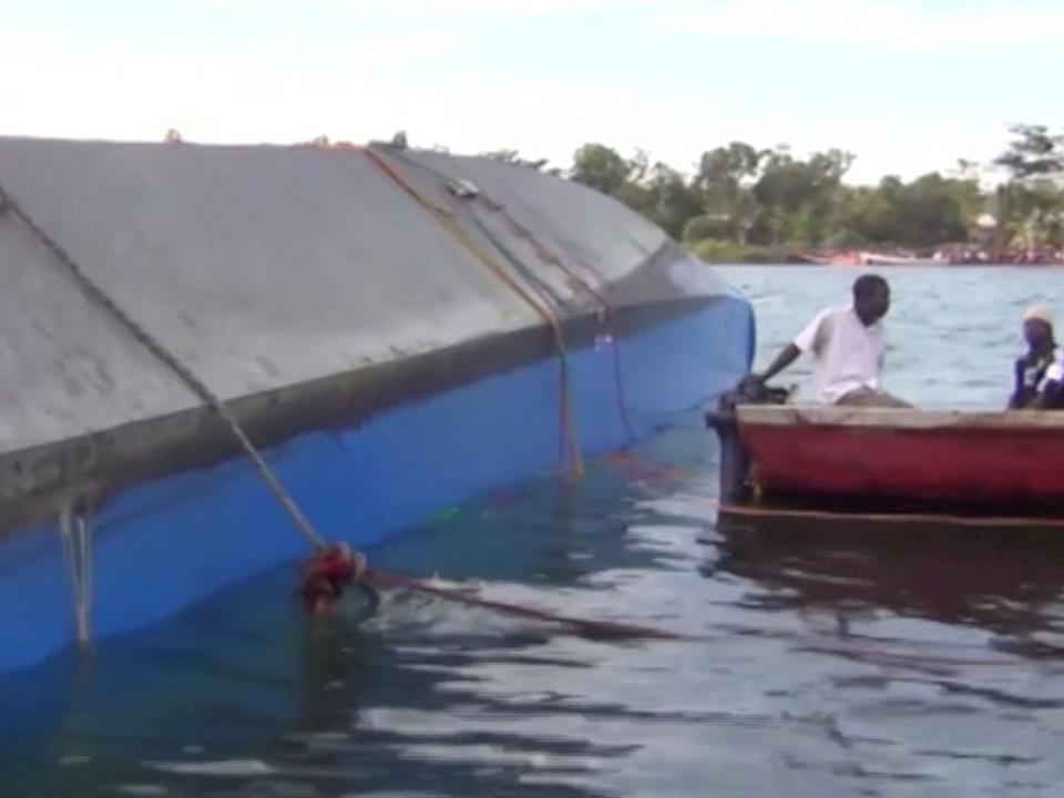 Tanzania ferry accident: Man rescued from sunken ship as search for survivors continues