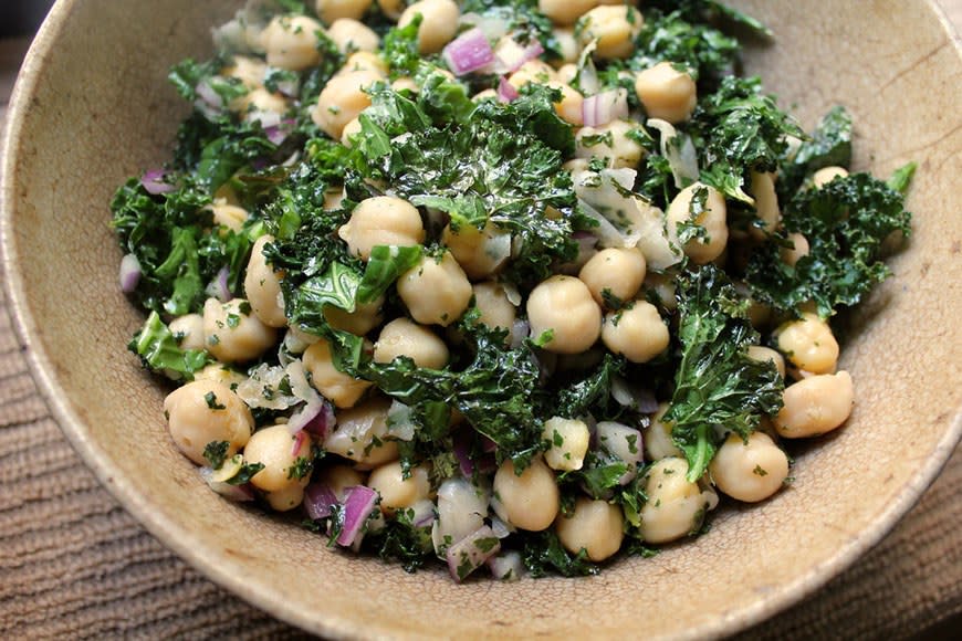 Chickpea and Roasted Kale Salad from Not Eating Out in New York