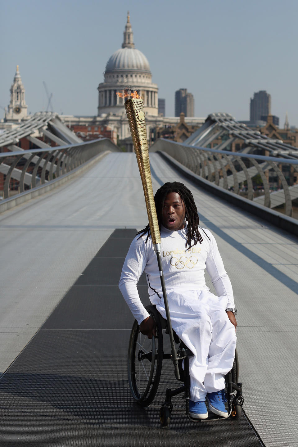 After 68 Days Travelling Around The UK The Olympic Torch Reaches Central London Ahead Of The Opening Ceremony