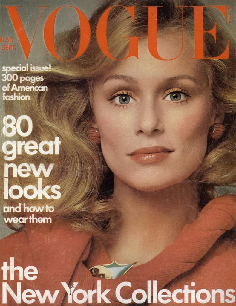 Lauren Hutton in Vogue, September 1974