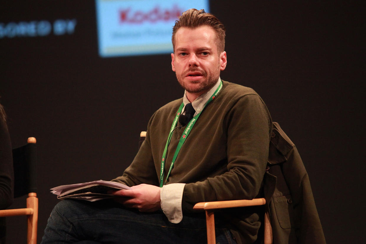 NEW YORK, NY - APRIL 28: Joshua Zeman speaks during the Tribeca Talks Industry: Shooting Film On A Budget panel during the 2011 Tribeca Film Festival at the SVA Theater on April 28, 2011 in New York City.  (Photo by Astrid Stawiarz/Getty Images)