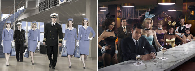 The casts of "Pan Am" and "The Playboy Club" (Bob D'Amico/ABC, John Russo/NBC)