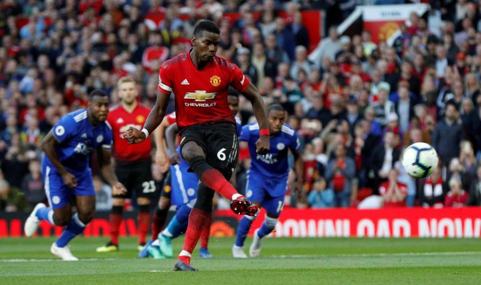 Pogba scored the first goal of the 2018-19 Premier League season (REUTERS)