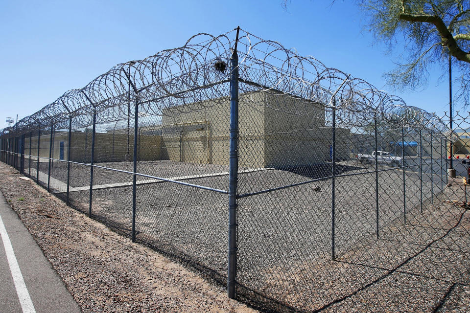 The Maricopa County Estrella Jail in Phoenix, AZ on March 21, 2020.<span class="copyright">Ross D. Franklin—AP</span>