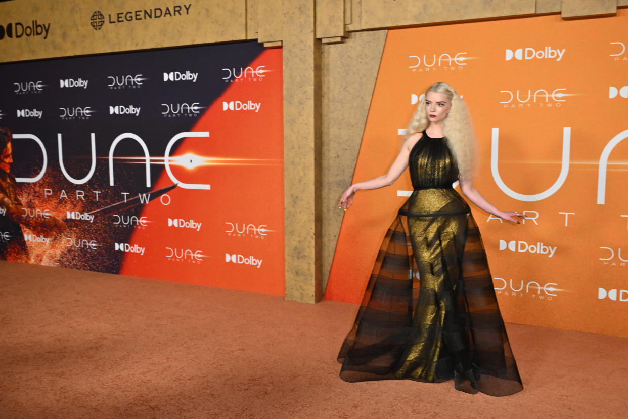 US actress Anya Taylor-Joy arrives for the premiere of 