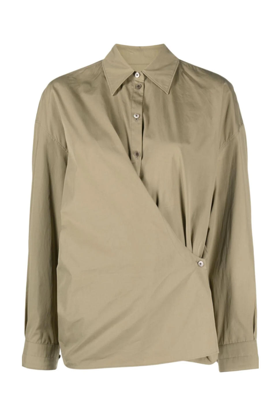 Lemaire Twisted Wrap Cotton Shirt