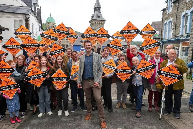 David Chadwick campaigning in Brecon, Radnor and Cwm Tawe -Credit:Welsh Lib Dems