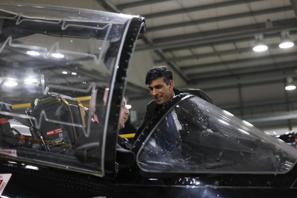 Prime Minister Rishi Sunak visits RAF Valley (Simon Dawson / No10 Downing Street)