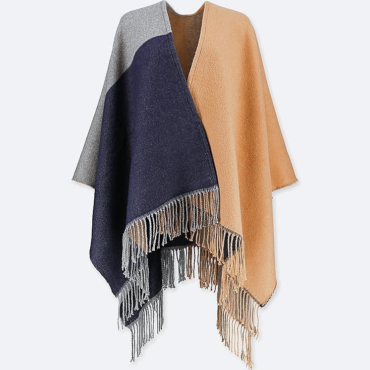 Versatility reigns supreme for travelers. This stole can also be used as a chunky scarf or even a wrap or blanket. <strong><a href="https://www.uniqlo.com/us/en/women-windowpane-2-way-stole-408917COL30SIZ999000.html" target="_blank" rel="noopener noreferrer">Get it here</a></strong>.