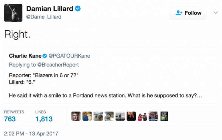 Damian Lillard clarifies his 