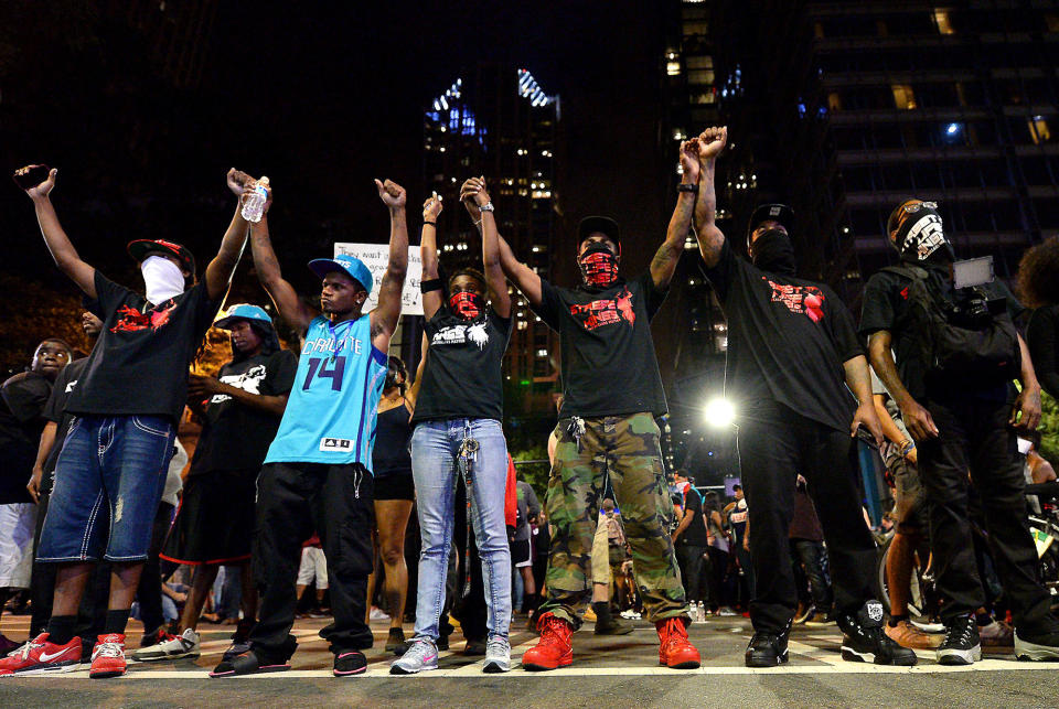 Charlotte protests mostly peaceful on third night