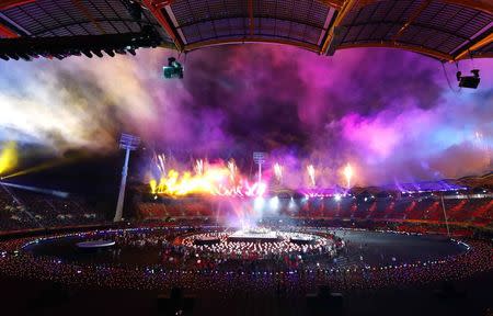 Gold Coast 2018 Commonwealth Games - Closing ceremony - Carrara Stadium - Gold Coast, Australia - April 15, 2018 - General view of the closing ceremony. REUTERS/David Gray