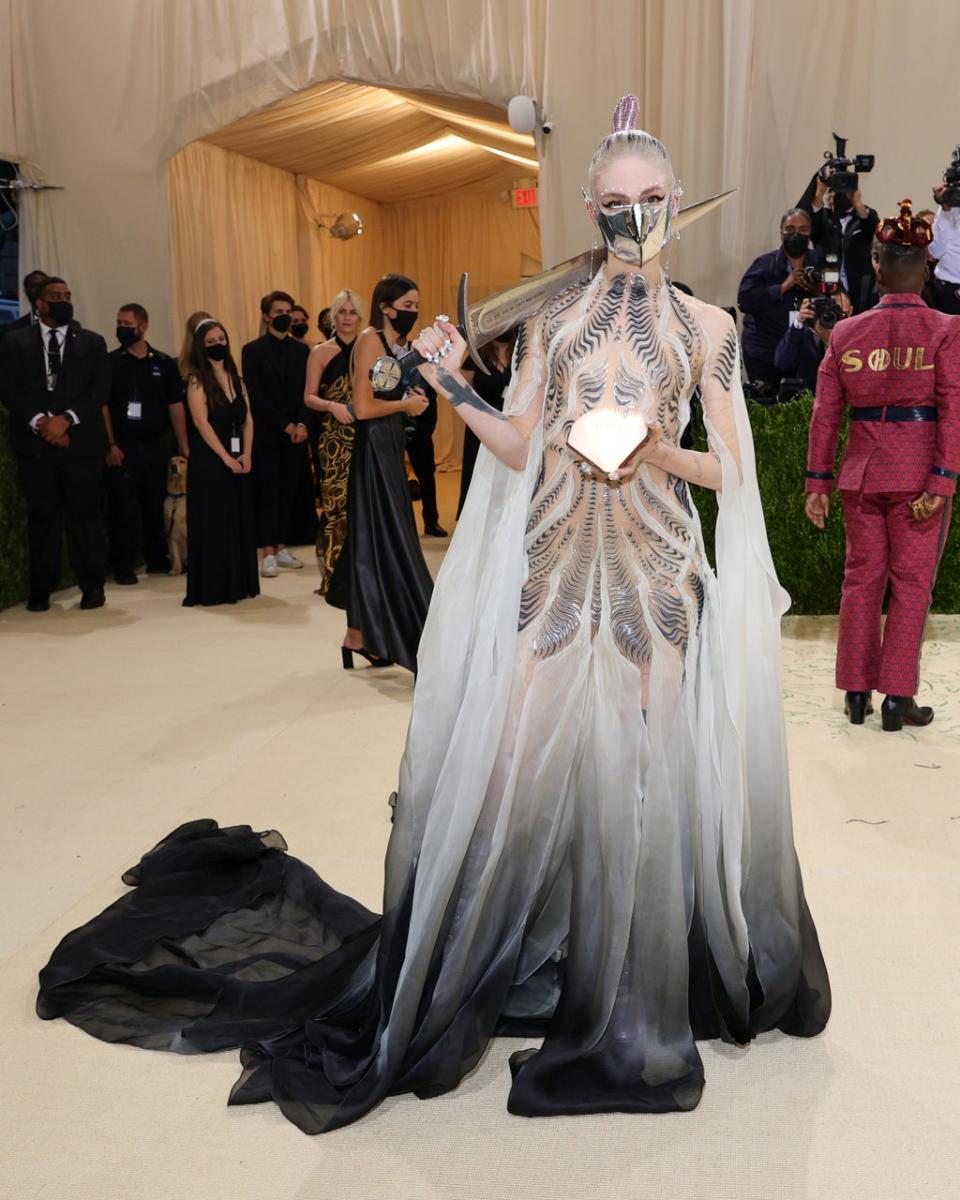 Grimes at the 2021 Met Gala (Getty Images)