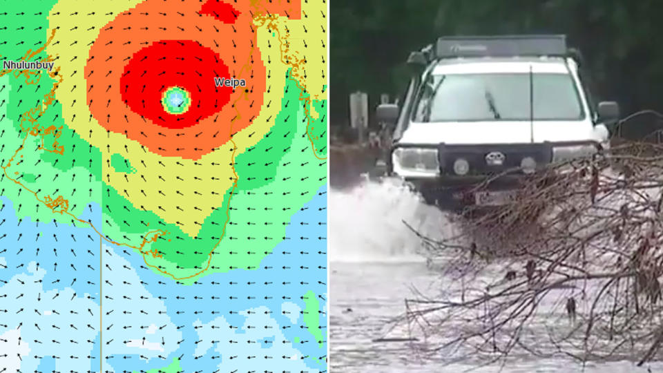 Far North Queensland will welcome 2019 in with a bang, with wild winds and torrential rain forecast to batter the region ahead of a likely tropical cyclone. Source: BoM/7 News