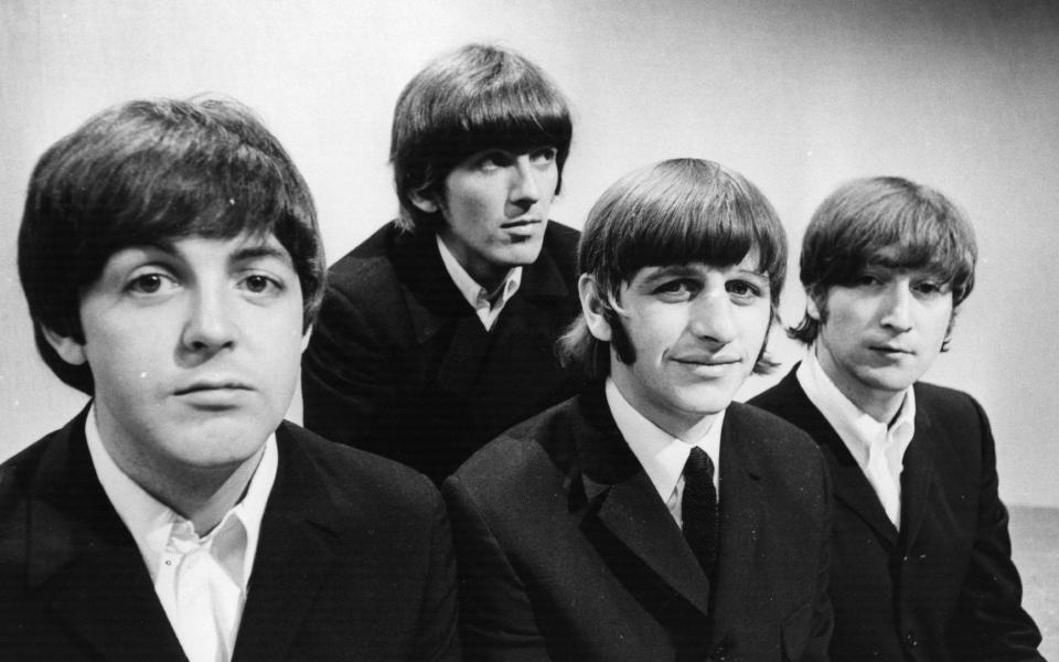 The Beatles photographed at the BBC Television Studios in June 1966 - Central Press/Hulton Archive