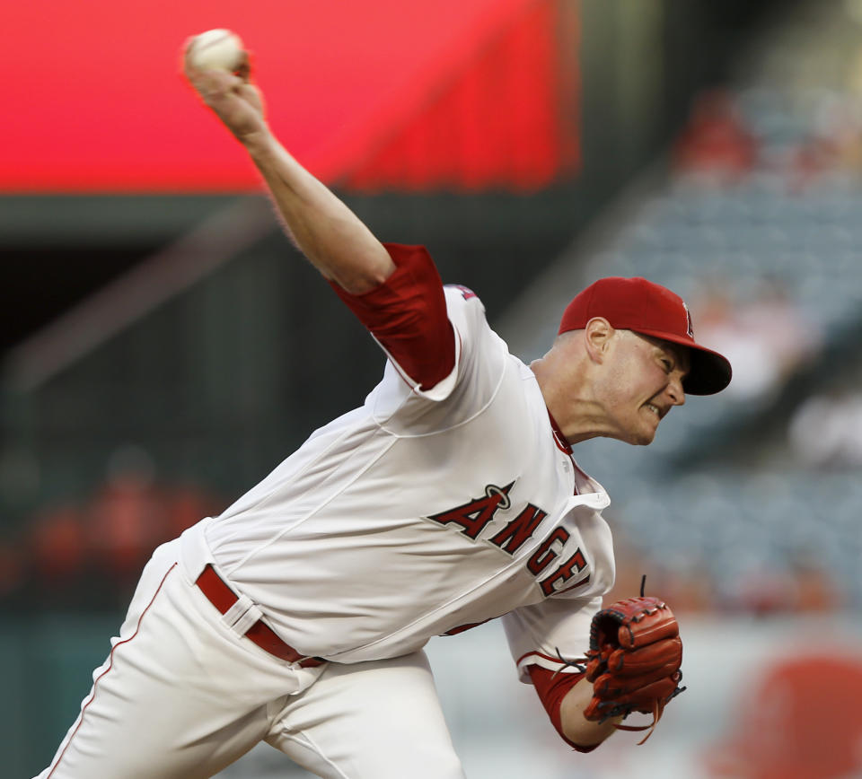 Garrett Richards’ raw stuff is elite and his spin rate the best in the game.(AP)