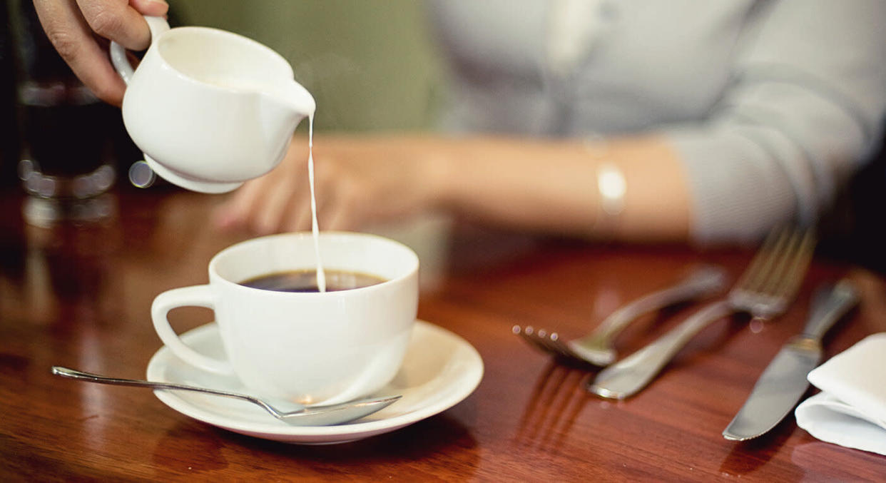 The girlfriend was unwittingly drinking dairy milk. [Photo: Getty]