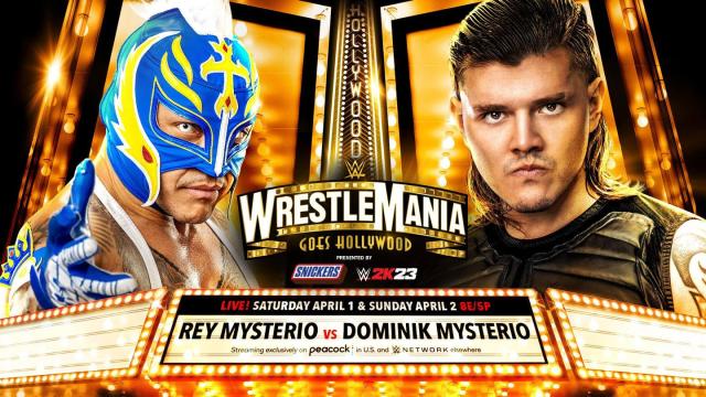 wwe wrestlemania 39 rey mysterio vs dominik mysterio