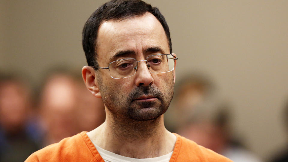 Larry Nassar, pictured here at Ingham County Circuit Court in 2017.