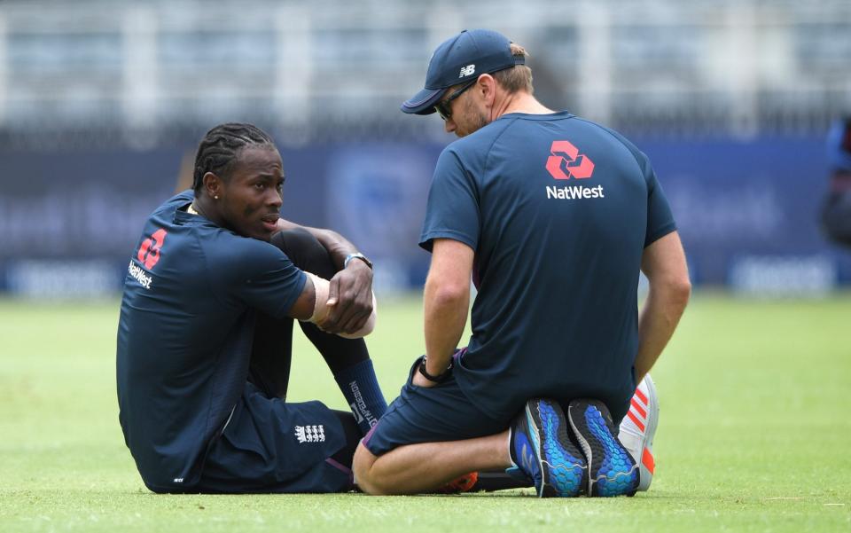 Jofra Archer was visibly distraught when told his elbow injury had returned - Getty Images Europe