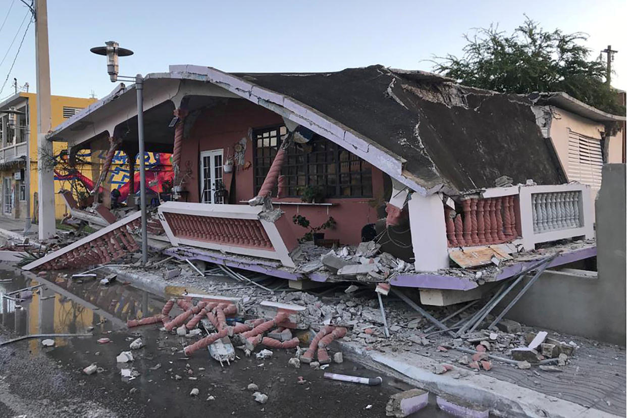 IMAGE: Earthquake in Guanica, Puerto Rico (Reuters TV)