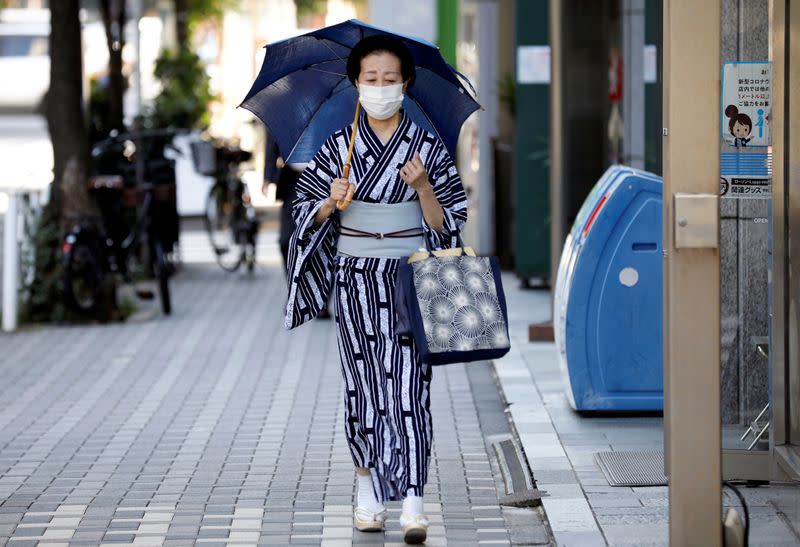 FILE PHOTO: Coronavirus disease (COVID-19) outbreak in Tokyo