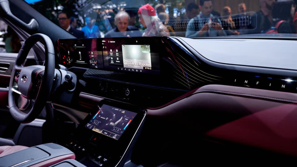 Inside a 2025 Infiniti QX80 during the 2024 New York International Auto Show. - Gabby Jones/Bloomberg/Getty Images