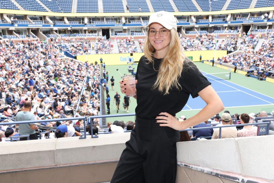 Shailene Woodley at US Open on September 6 (Getty Images for Maestro Dobel)