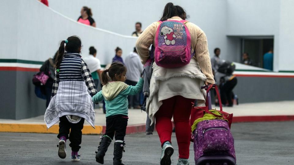 Migrantes en Tijuana