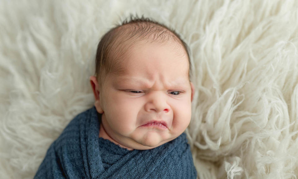 Grumpy Baby (Courtesy Drawing in Light Photography)