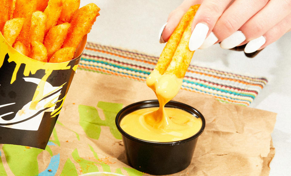 Taco Bell Nacho Fries with Vegan Nacho Sauce (Courtesy Taco Bell)