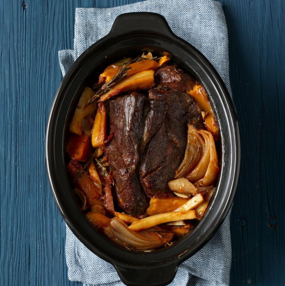 Slow Cooker Cider-Braised Pot Roast