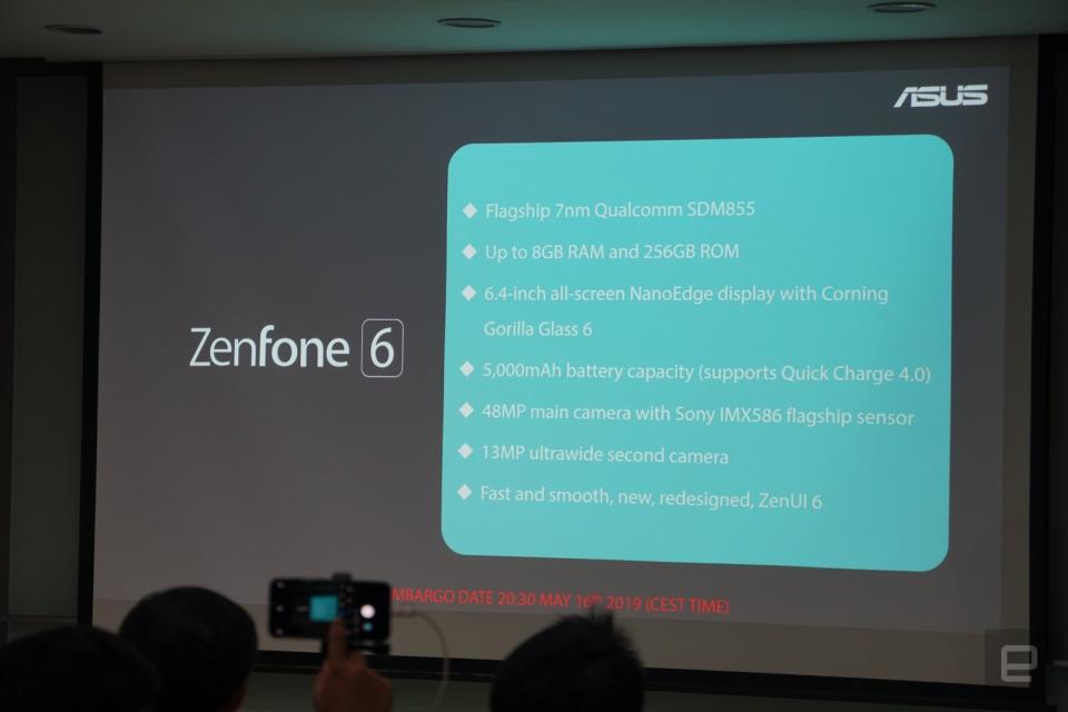 ASUS ZenFone 6 presentation