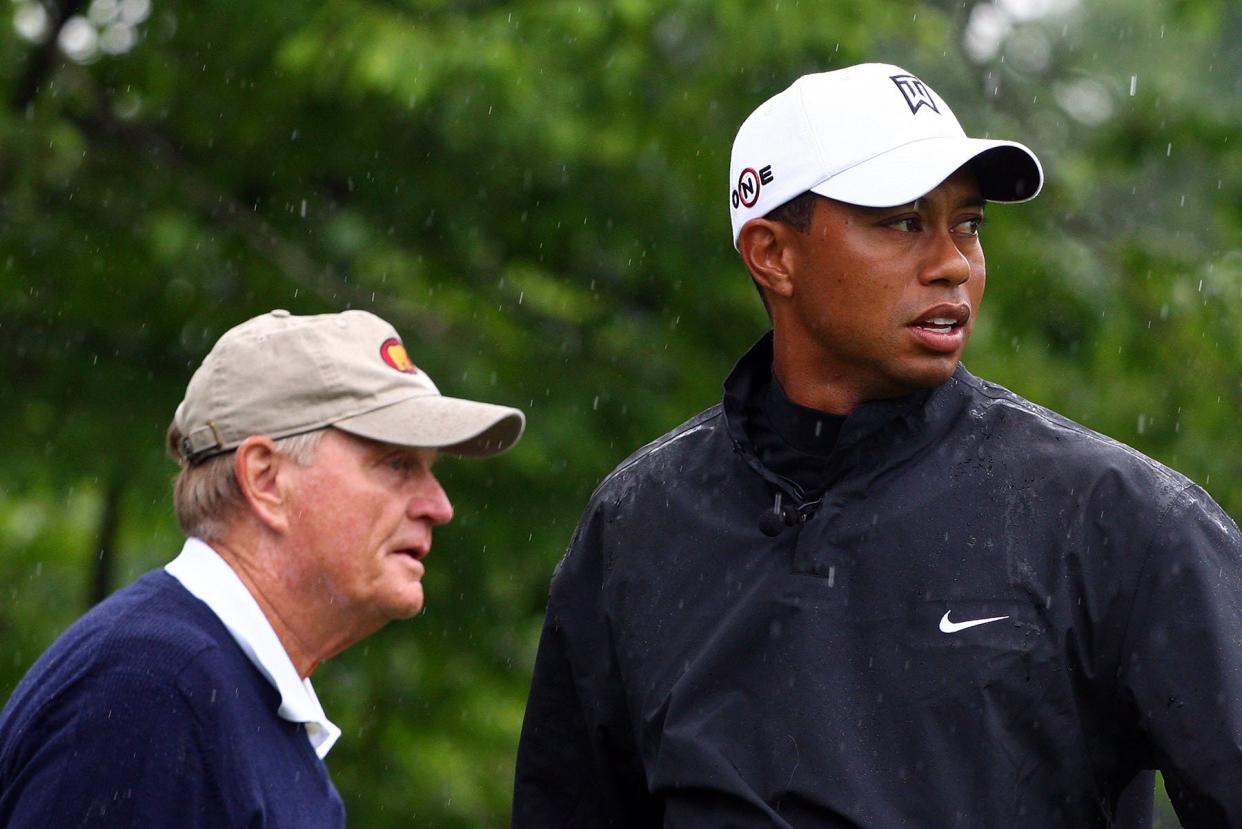 Tiger Woods and Jack Nicklaus