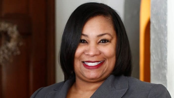 Columbus Police Lt. Melissa McFadden poses for a portrait at her home in January 2019. She filed a lawsuit and spoke out against discrimination in the police force. In September 2020, she released a book about her experiences. (Photo: Fred Squillante/Columbus Dispatch via Imagn Content Services, LLC)