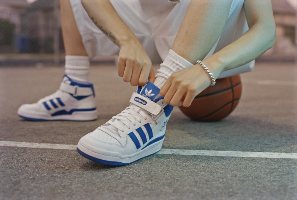 Long before Air Jordan 1 or Nike Dunk, the Adidas Forum was the pinnacle basketball sneaker. (Photo by Foot Locker)