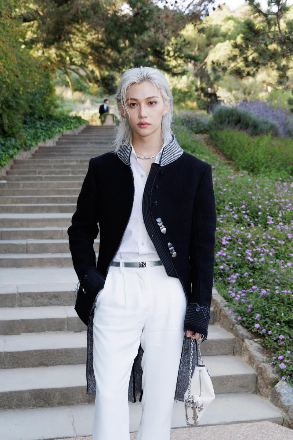 Felix front row at the Louis Vuitton Cruise 2025 show.
