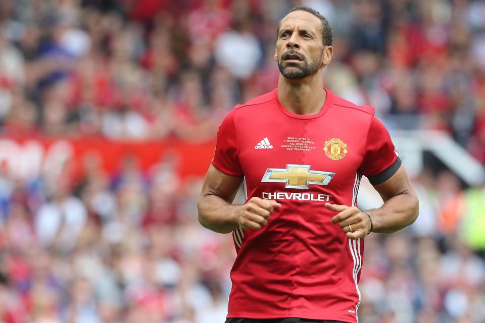 Rio Ferdinand is backing a small surveying firm. (Man Utd via Getty Images)