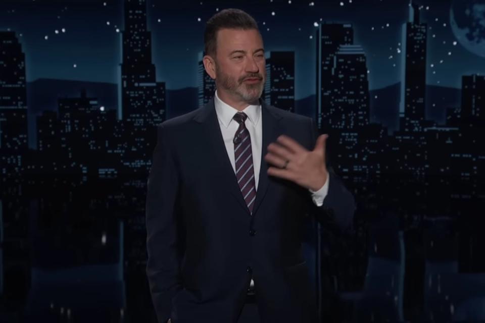 Jimmy Kimmel roasts Donald Trump during his opening monologue on 9 May (Jimmy Kimmel Live/YouTube)