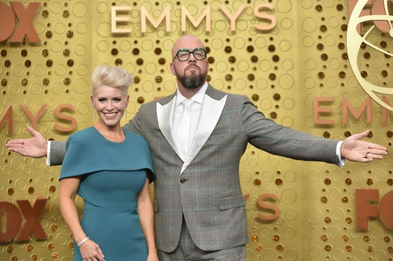 Chris Sullivan, seen with Rachel Reichard, stars in "Presence." File Photo by Christine Chew/UPI