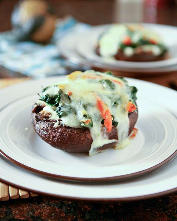 Spinach and Ricotta Portobello Mushrooms