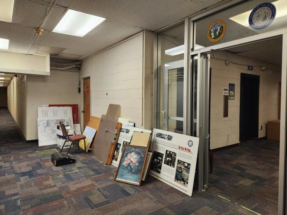 The basement of the Department of Administration building on Jones Street, which used to house the Emergency Operations Center. Emergency Operations is now located in western Raleigh. The basement now includes information technology equipment for state government as well as storage.