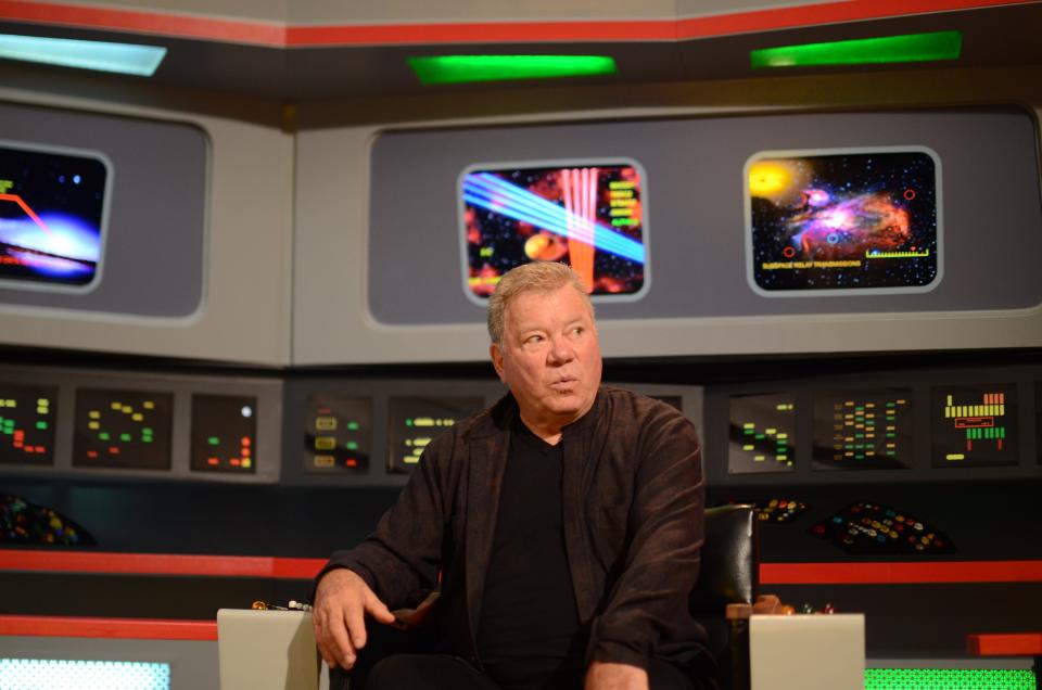 William Shatner returns to his Star Trek roots at the Original Series Set Tour in Ticonderoga, New York, Dec. 8, 2018.